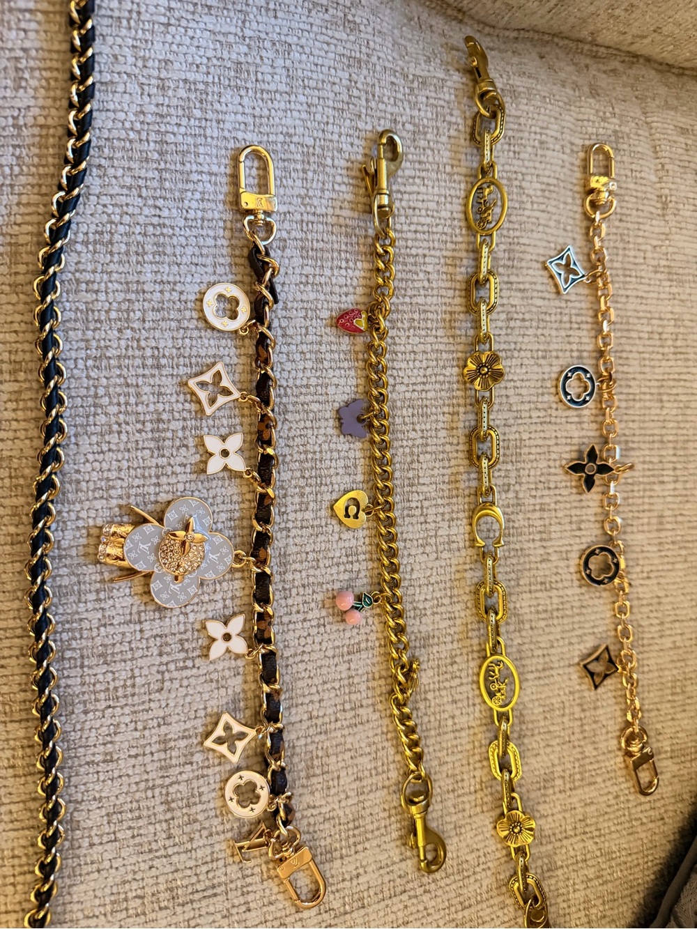 Luxury Designer Bag Charm Set